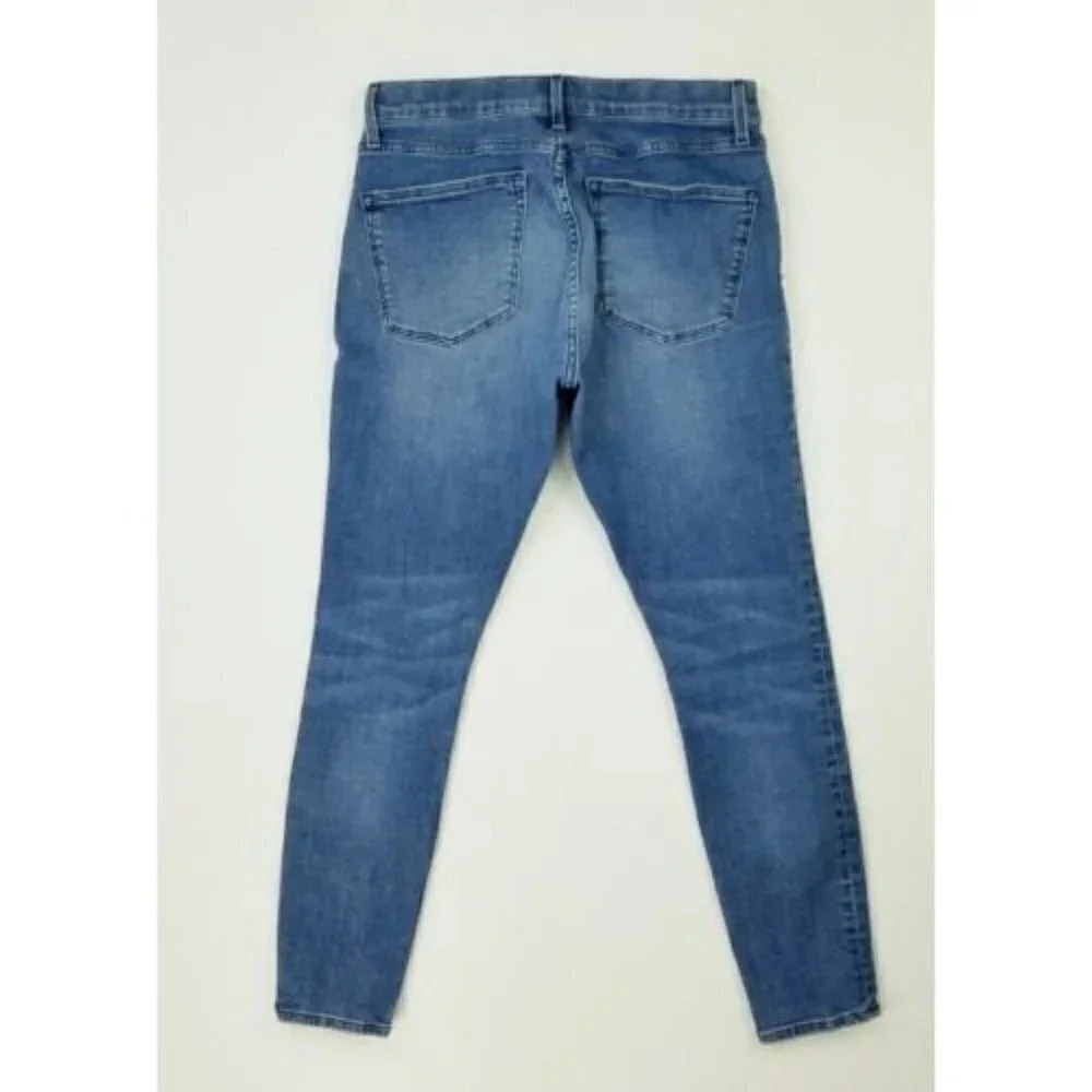 Topshop Moto Petite Size 28X25 Women's Leigh Blue Denim Jeans